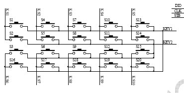 应用电路:   tm1628驱动共阴数码屏接线电路图(18):   ▲注意:1,vdd